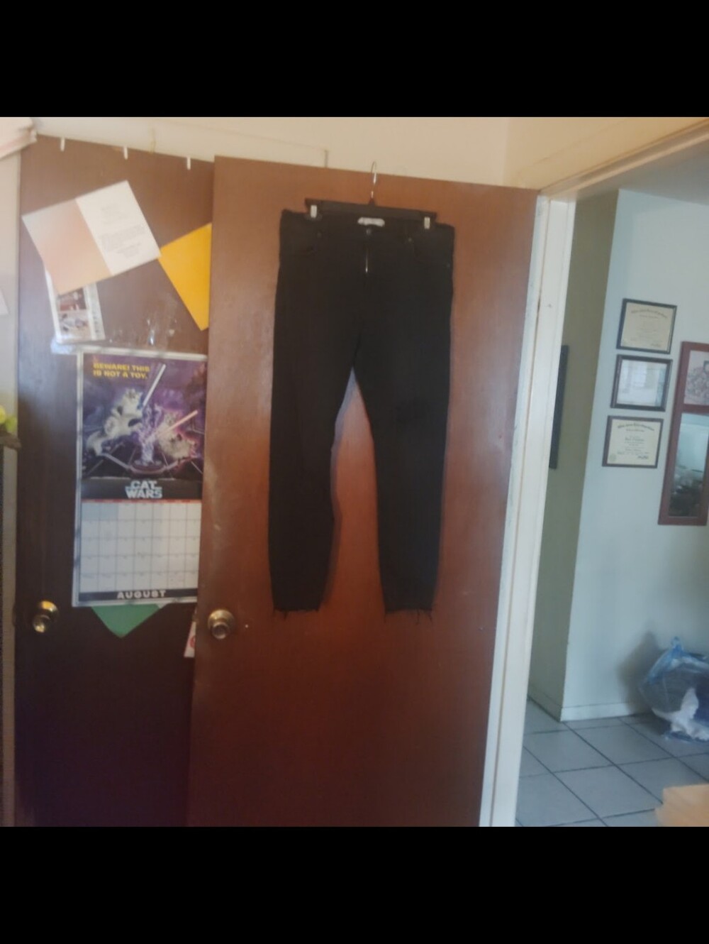 FREE PEOPLE High Waisted Black Skinny Jeans - Women's Size 31"